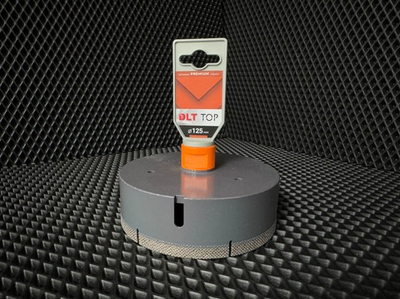 Коронка алмазная для керамогранита и камня DLT TOP, 125мм, арт.2113