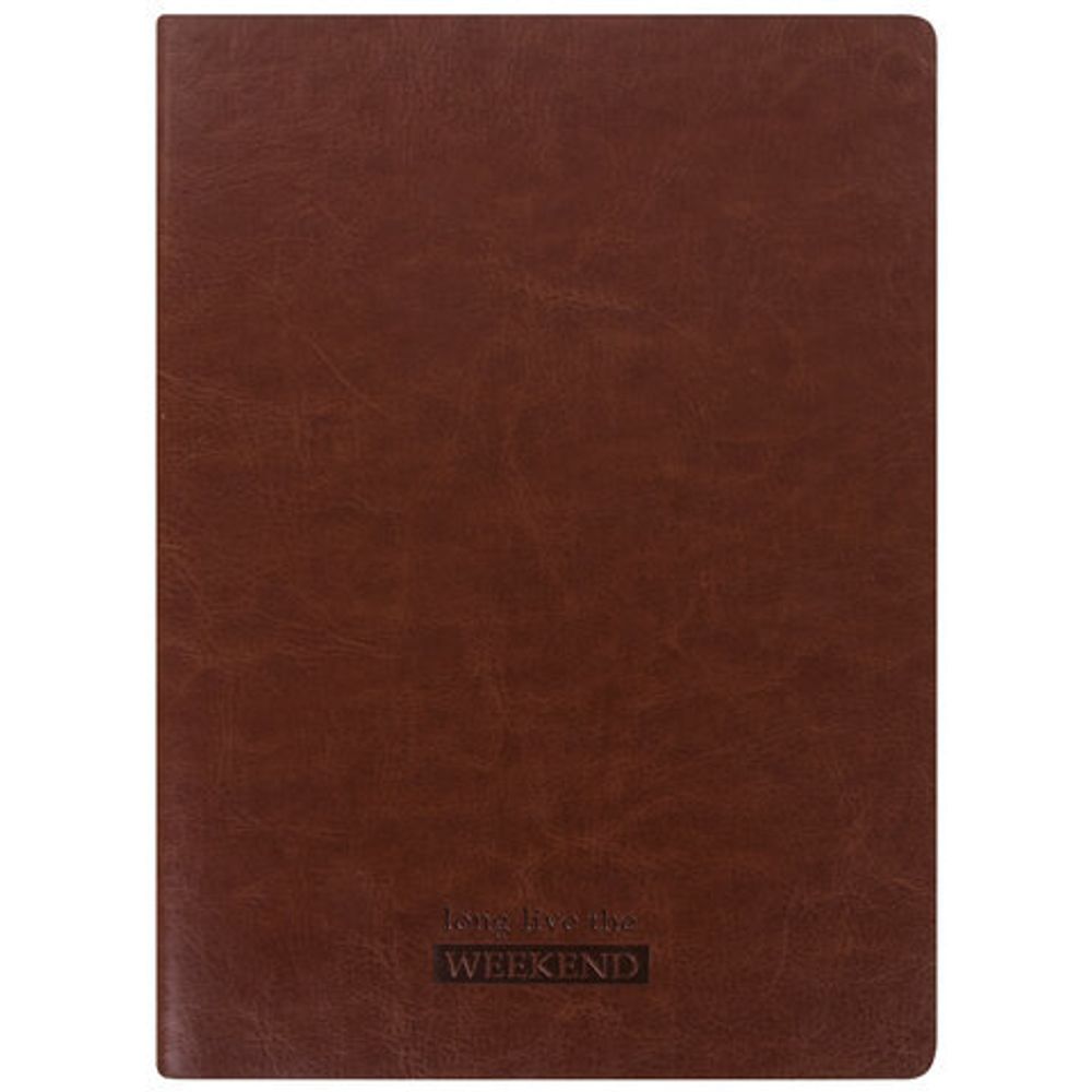 Тетрадь 48 л. в линию обложка гладкий кожзам, сшивка, A5 (147х210мм), КОРИЧНЕВЫЙ, BRAUBERG VIVA, 403893