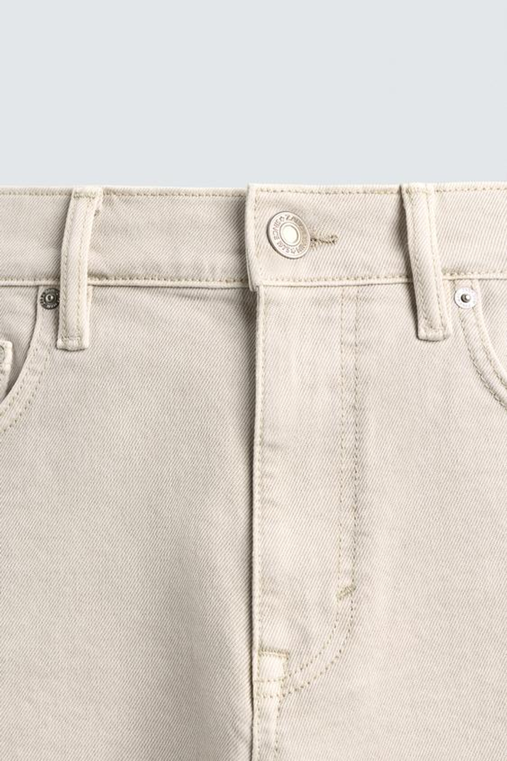 ZARA ДЖИНСОВЫЕ ШОРТЫ REGULAR FIT, ЭКРЮ