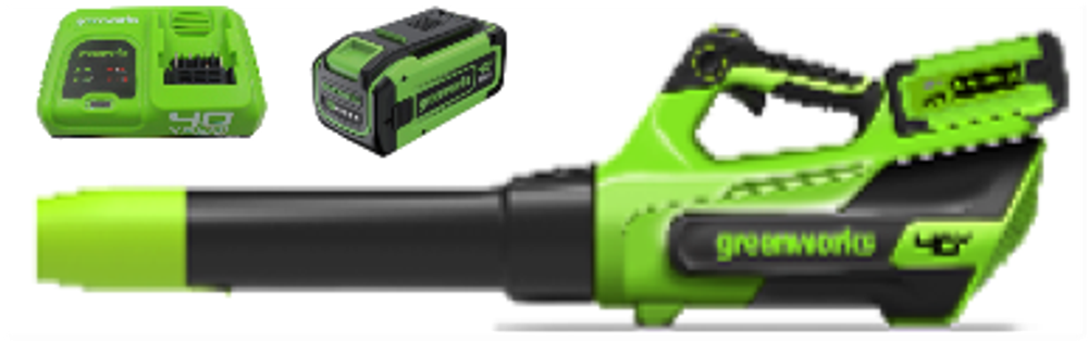 Воздуходувка аккумуляторная Greenworks Арт. 2408207U8B, 40V, АКБ 8Ач и быстрое ЗУ