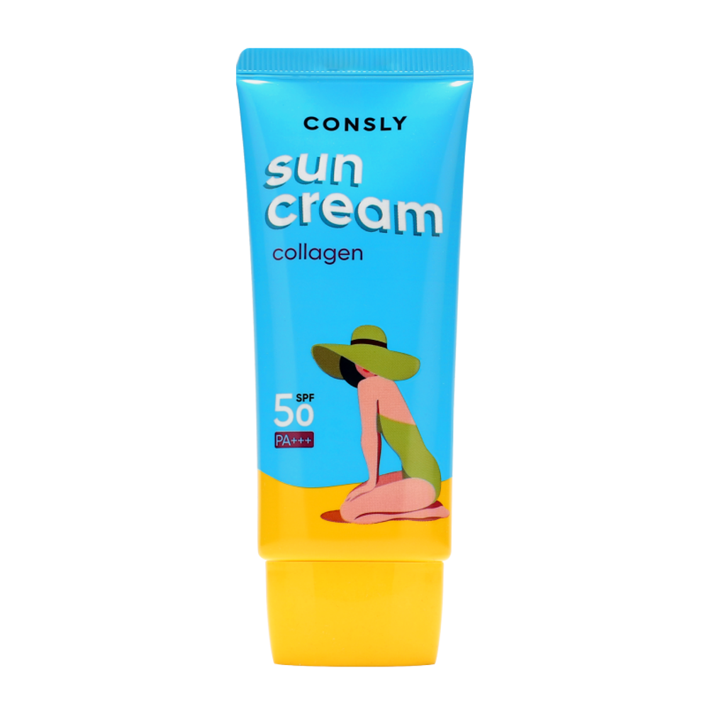 [Consly] Collagen Sun Cream SPF 50/PA+++ - Солнцезащитный крем с морским коллагеном, 50 мл