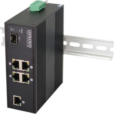 SW-40501/IC Промышленный PoE коммутатор Fast Ethernet на 6 портов