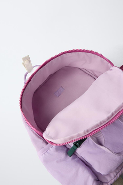 ZARA РЮКЗАК, ЦВЕТ МАЛЬВЫ