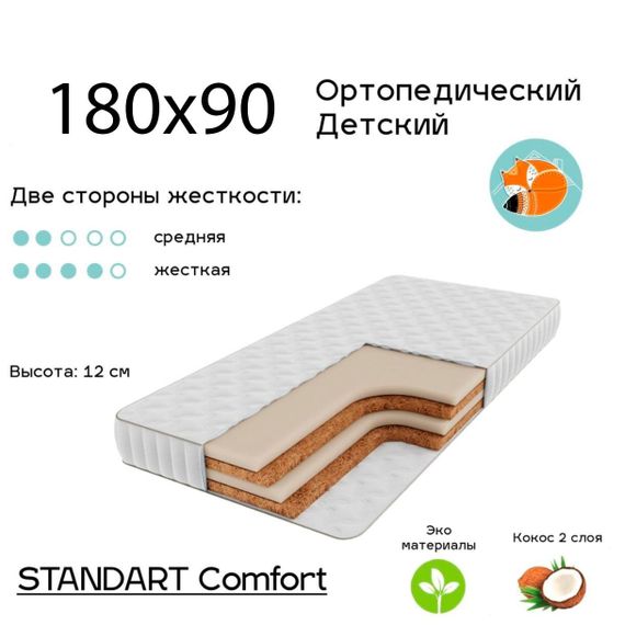 Детский ортопедический матрас Standart Comfort Kids