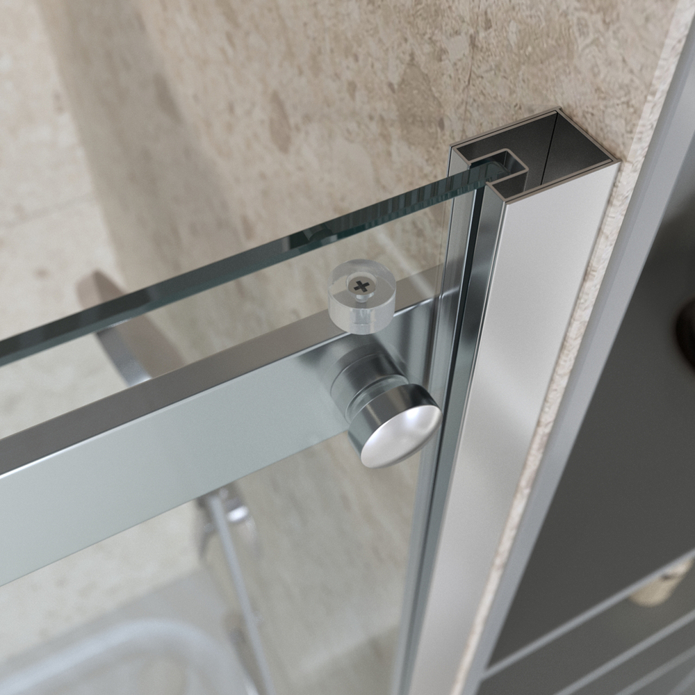 Душевая дверь шириной 151см BelBagno MARINO-2-BF-1-150-C-CR профиль хром, стекло прозрачное