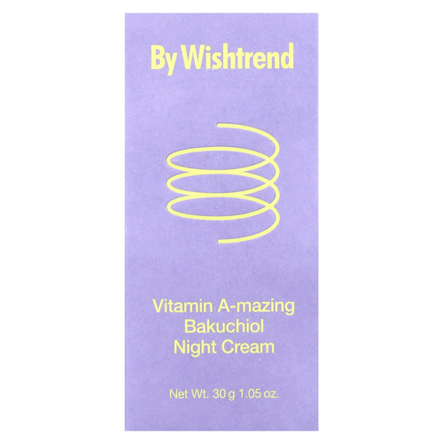 By Wishtrend, Ночной крем с витаминами A-mazing, бакучиол, 30 г (1,05 унции)