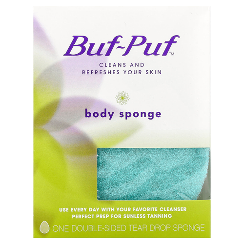 Buf Puf, спонж для тела, 1 двухсторонний спонж в виде слезы