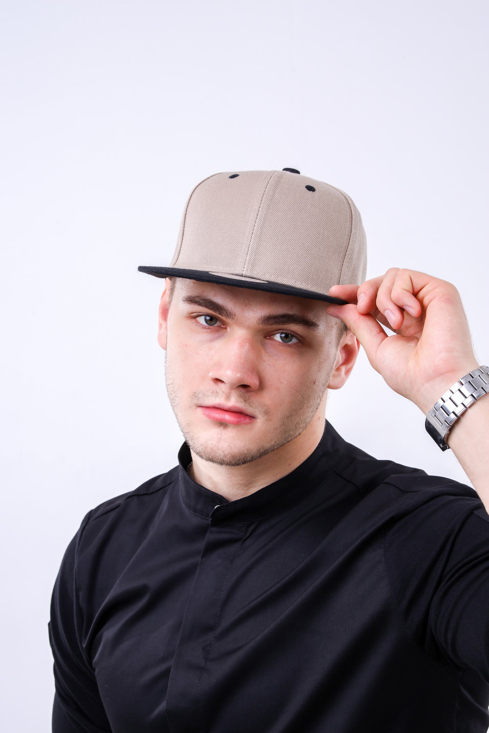 Снэпбэк Street Cap beige/black
