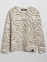Лонгслив зебра для девочки на осень