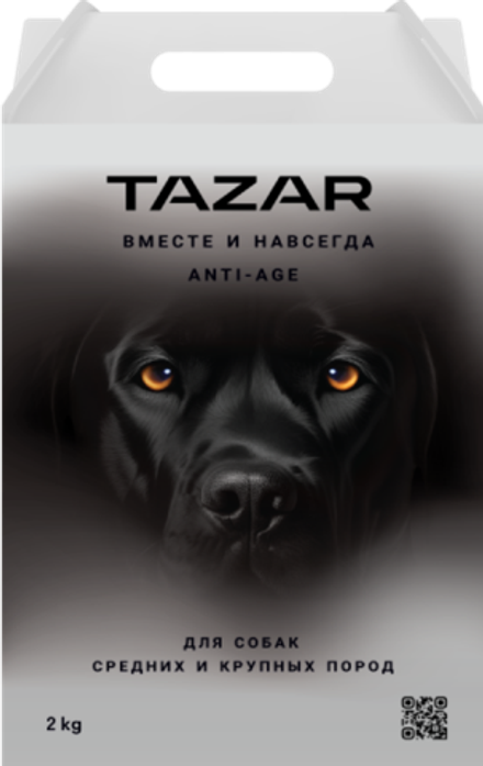 Tazar 2кг Сухой корм для собак средних и крупных пород Курица Индейка