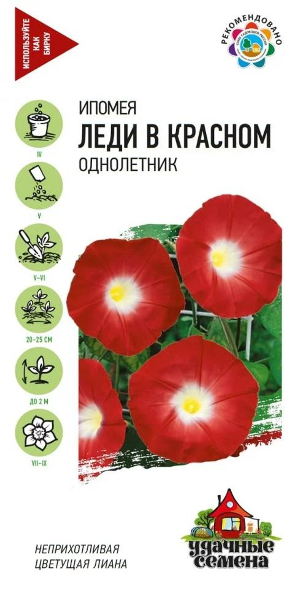 Ипомея Леди в красном 0,5гр Гавриш