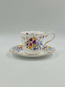 Кофейная пара с цветами Yves Saint Laurent by Yamaka