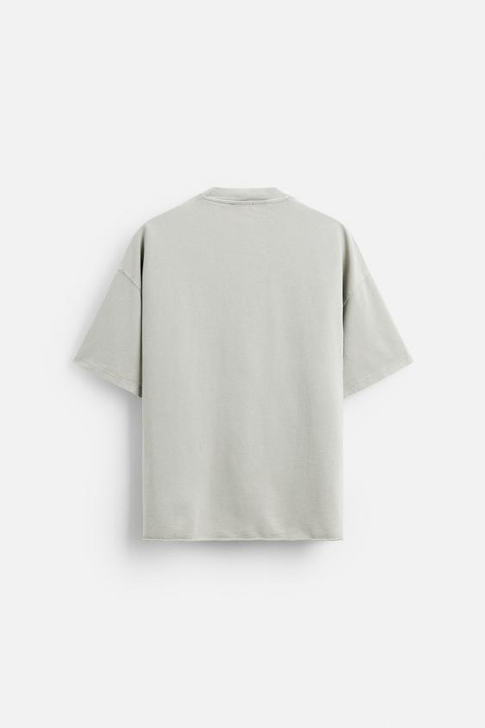 ZARA ТОЛСТОВКА RELAXED FIT С ЭФФЕКТОМ ПОТЕРТОСТИ, КОСТЯНОЙ