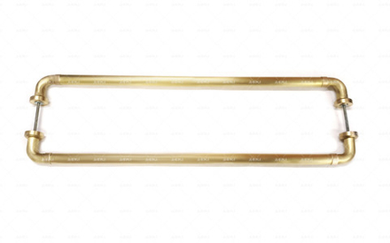 Ручка латунная дверная парадная Рейлинг 60*30*900 мм