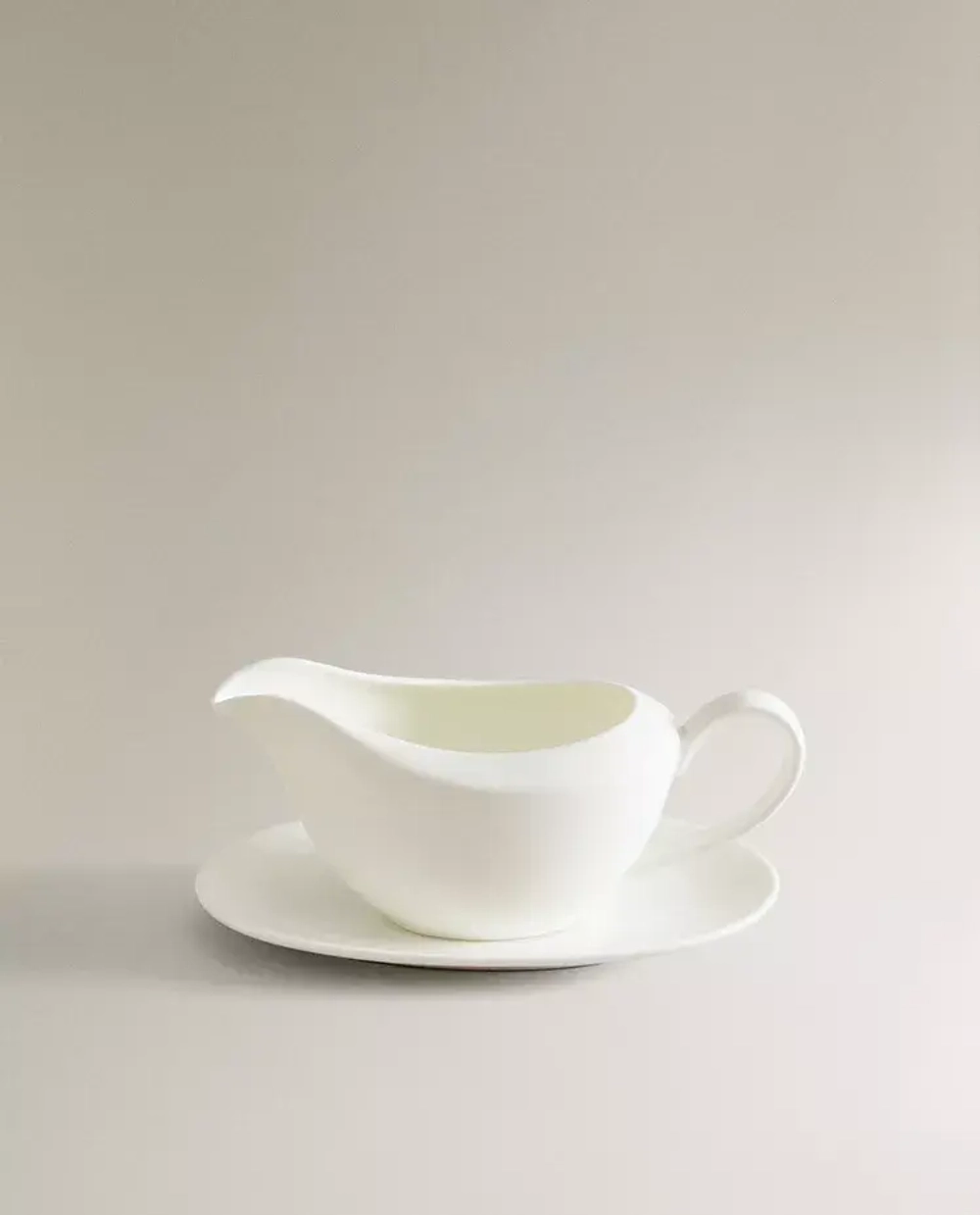 ZARA HOME СОУСНИК ИЗ ФАРФОРА, БЕЛЫЙ