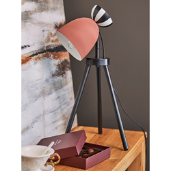 Светильник настольный Anniken, 20х58 см, черный/белый/терракотовый