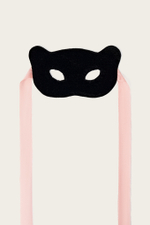 Бархатная детская маска "Пантера"