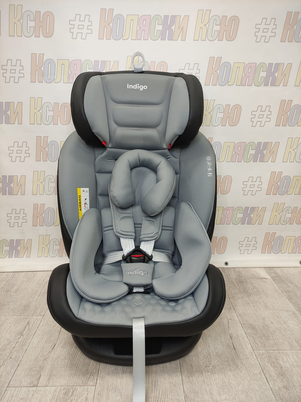 Автокресло детское Indigo Aero Pro ST-3 0-36 серый