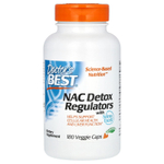Doctor's Best, NAC, регуляторы детоксикации, 180 растительных капсул