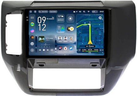 Магнитола для Nissan Patrol Y61 2004-2010 (рамка черная глянцевая) - Teyes CC4-PRO монитор 9.5" 2K QLED на Android 13, Snapdragon 778G, AI, CarPlay, DSP, 4G SIM-слот