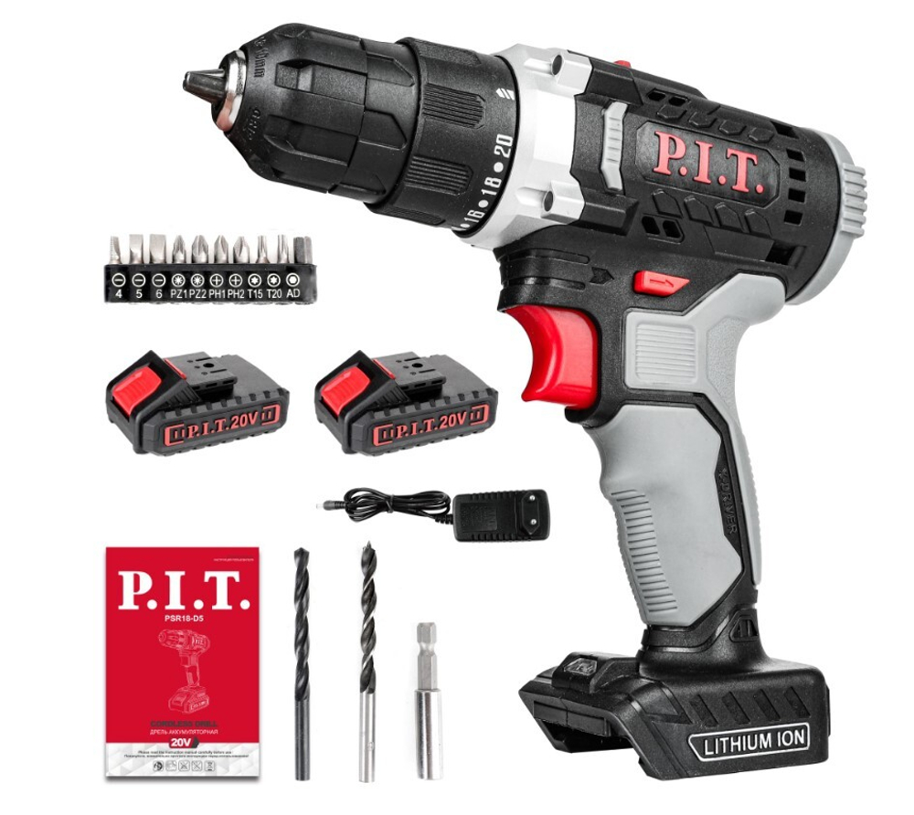 Дрель АККУМ. PSR18-D5 (20В,2 Li акк.1,5Ач,30Hм,2ск,быст.заряд.КЕЙС)
