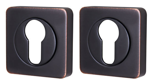 [ТОВАРА НЕТ В НАЛИЧИИ] Накладка на цилиндр Армадилло ET/SQ-21 ABL-18, цвет бронза темная (гарантия - 5 лет)