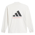 Баскетбольная футболка adidas Basketball Long Sleeve T-shirt White