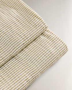 ZARA HOME ДЕТСКАЯ ПРОСТЫНЯ В ПОЛОСКУ, ЗЕЛЕНЫЙ