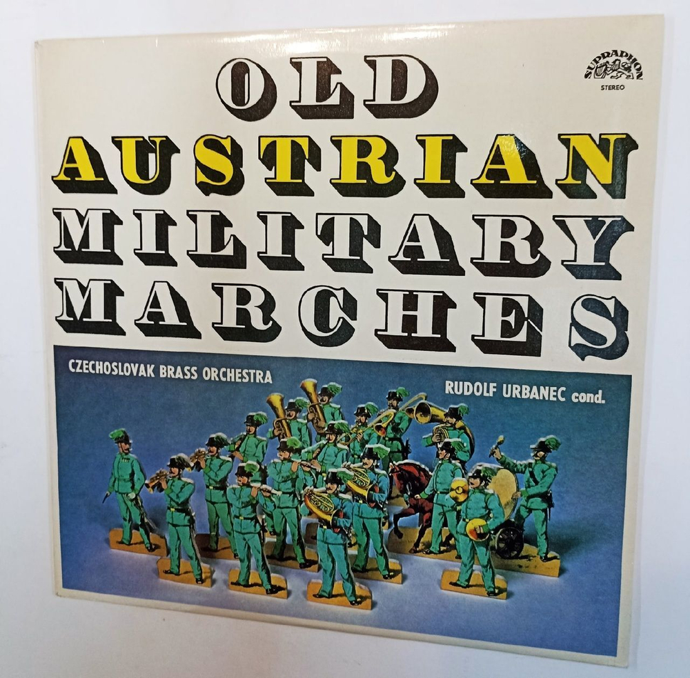 Винтажная виниловая пластинка Czechoslovak Brass Orchestra, Rudolf Urbanec Old Austrian Military Marches (Czechoslovakia 1973)