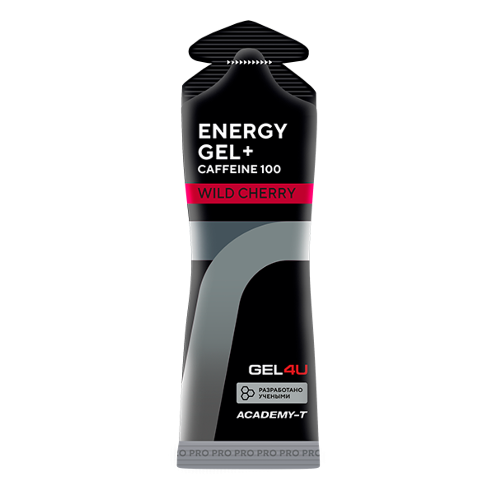 Гель энергетический углеводный с кофеином GEL4U Вишня 60гр