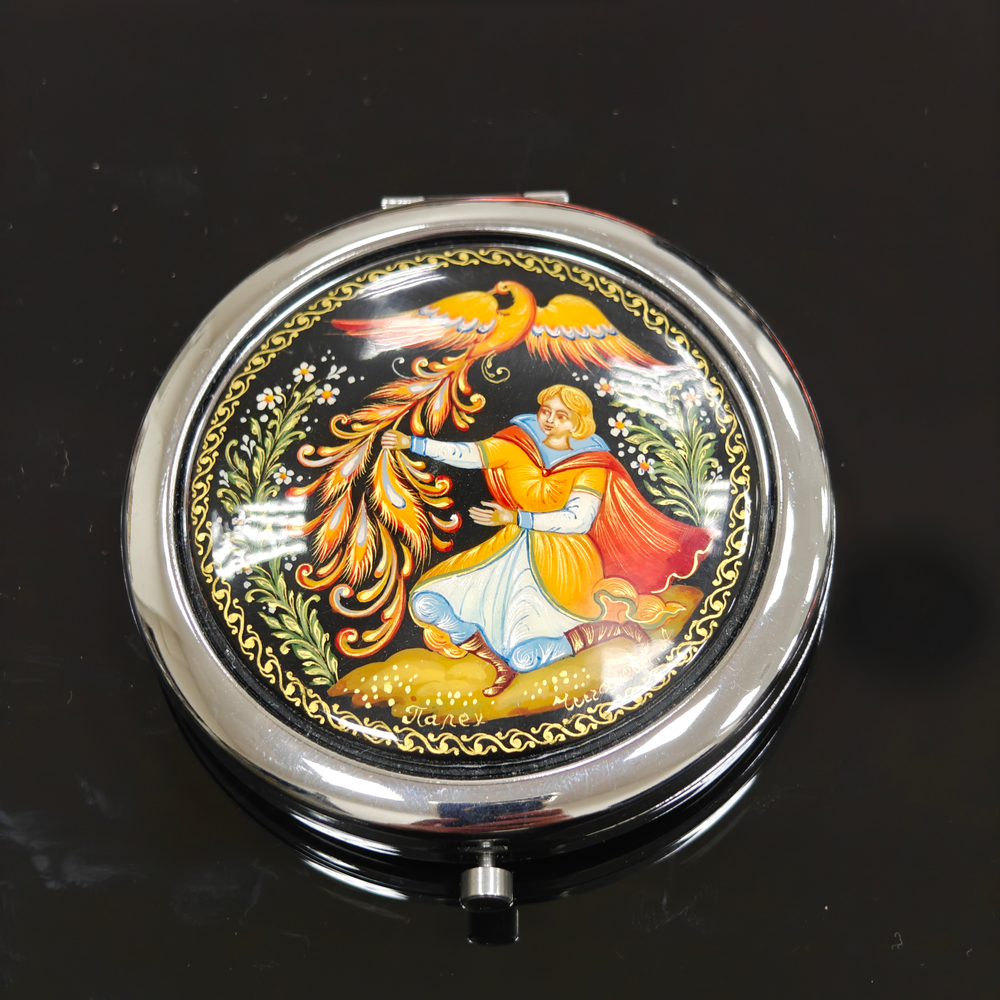 Ручное зеркало "Иван-царевич и Жар-птица" (худ. роспись Палех)