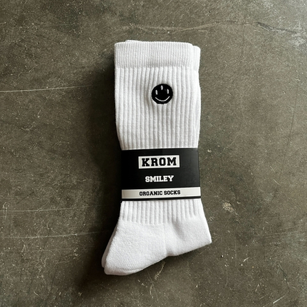 Носки KROM Smiley Socks White