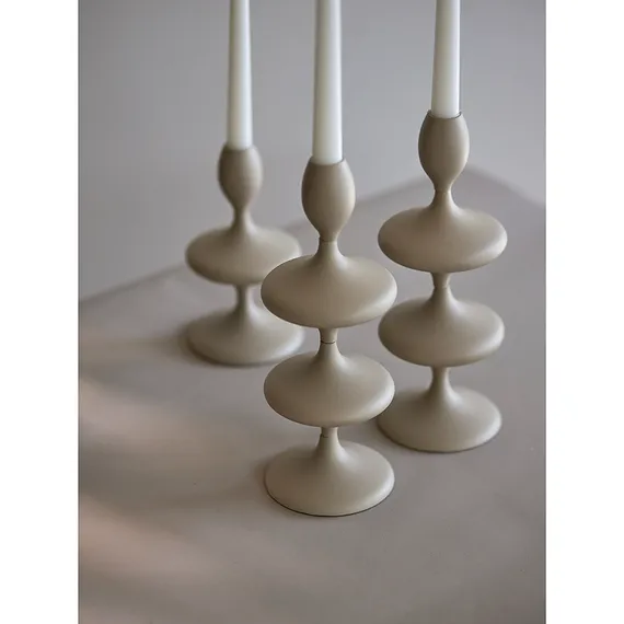 Подсвечник vivlend, 29 см, бежевый