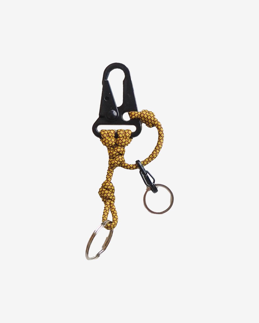 Брелок Ack Items Черный Матовый (желто-коричневый snake шнурок)
