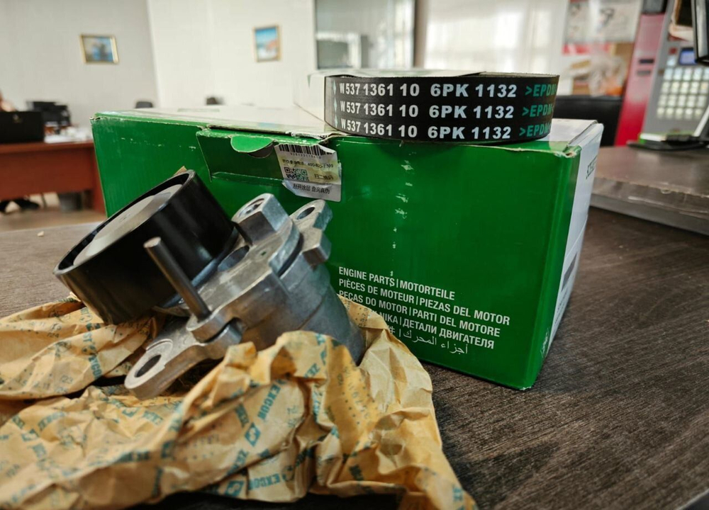 Натяжитель приводного ремня + ремень gen3 1.8Т cjs