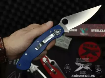Складной нож Steelclaw Боец-3, синяя рукоять  G10 - сталь D2