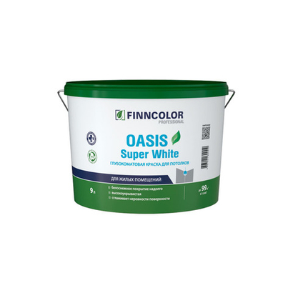 FINNCOLOR Oasis Super White Краска для потолка 9л