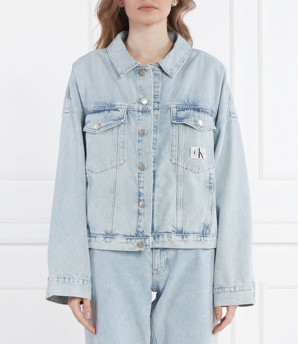 Джинсовая куртка CALVIN KLEIN JEANS - голубой(J20J222792)