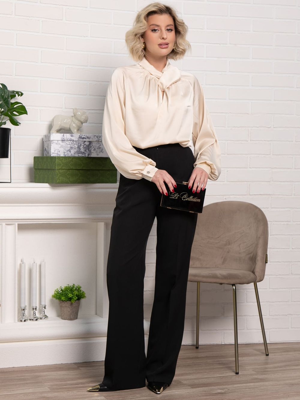 Блуза Элеонора (жемчуг) Б15241-30М LT Collection