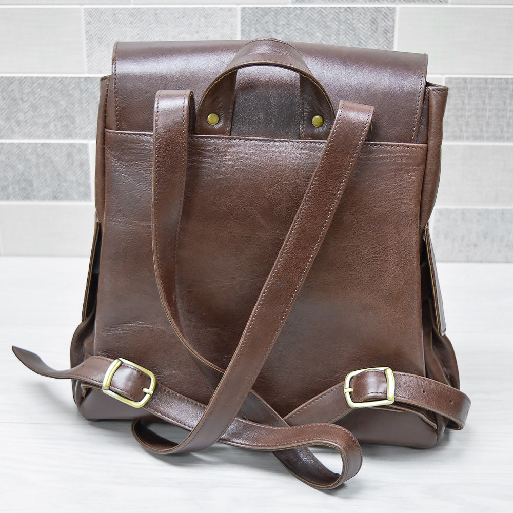 Рюкзак женский "Шпиц", натуральная кожа, ручная работа