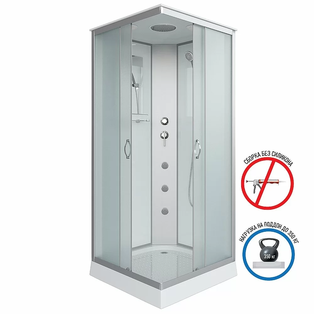 Душевая кабина Niagara Classic NG-1101-14G 90x90 с гидромассажем