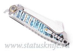 Нож NL Knives Drakkar Дамаск Зуб Мамонтафотография - 9