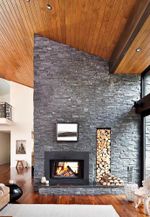 Натуральный камень Кварцит черный Pharaon 150x600x10-20 Классик