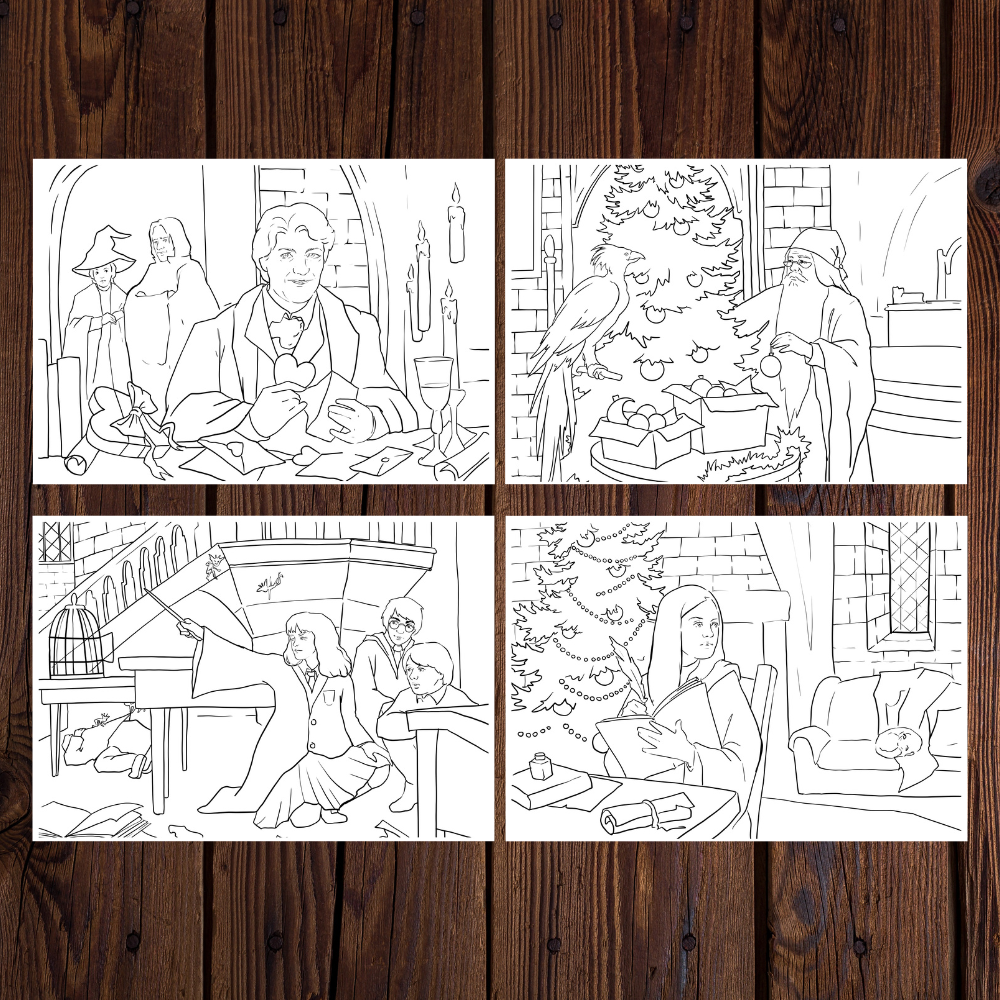 Гарри Поттер и тайная комната. Раскраска А5 // Александра Марковская