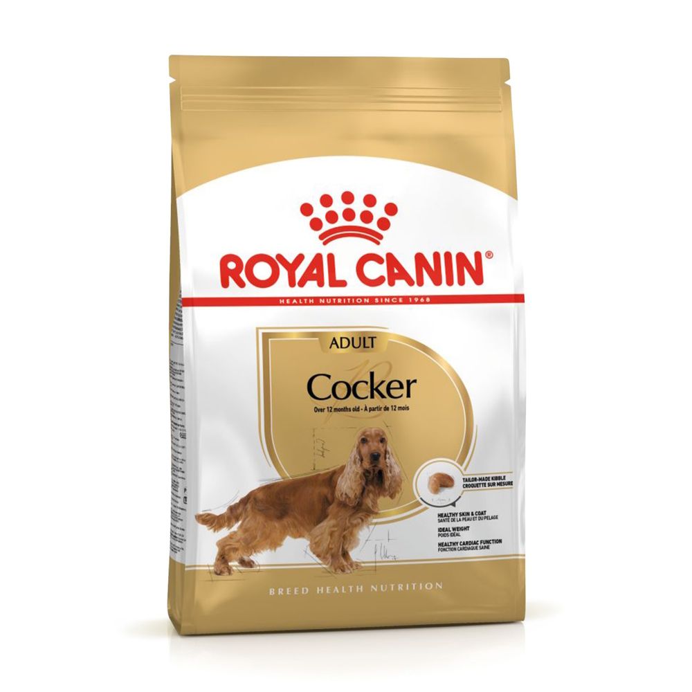 Сухой корм Royal Canin Cocker Adult для взрослых собак породы Кокер Спаниель от 12 месяцев