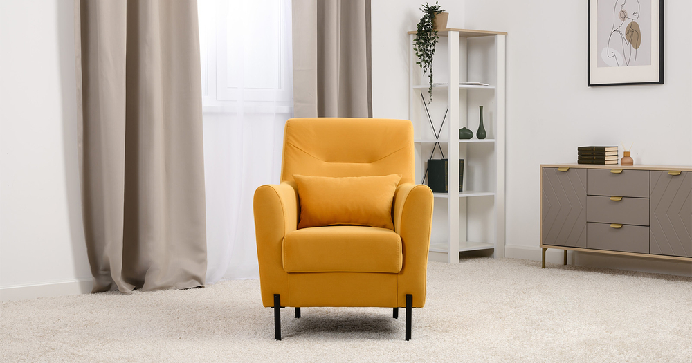 Барселона кресло для отдыха (желтый)