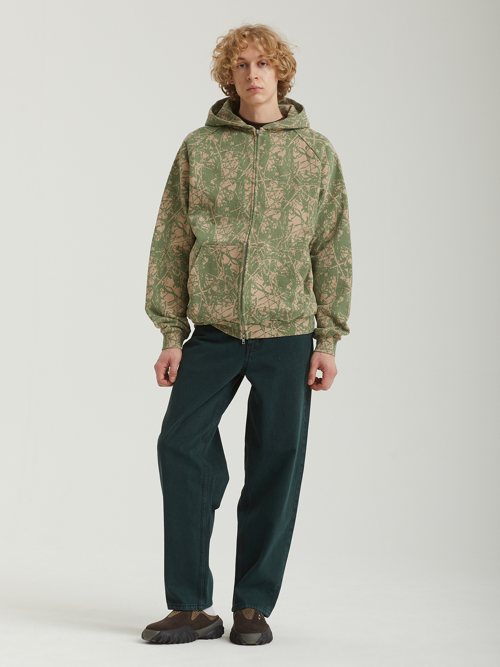 Мужская Толстовка Woods Camo Zip-thru