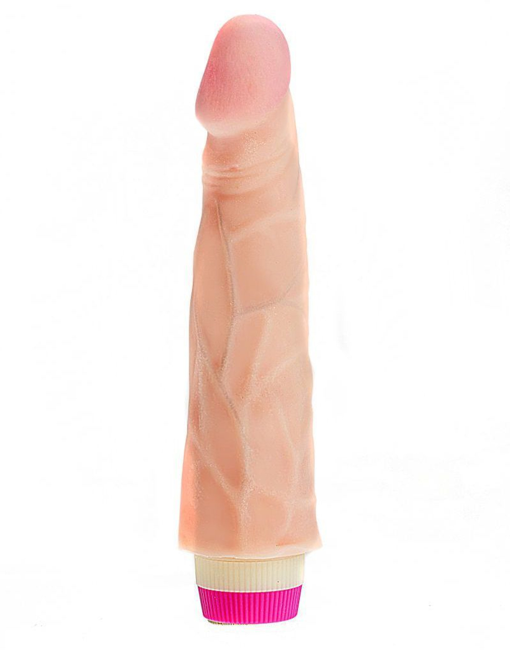 ART-Style №16 – вибратор-реалистик с рельефом вен, телесный, 21 см (рабочая 18 см)