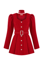 Платье из твида "Masterpiece" red