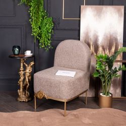 Кресло Monstera Deliciosa (Монстера) Минк Амбер